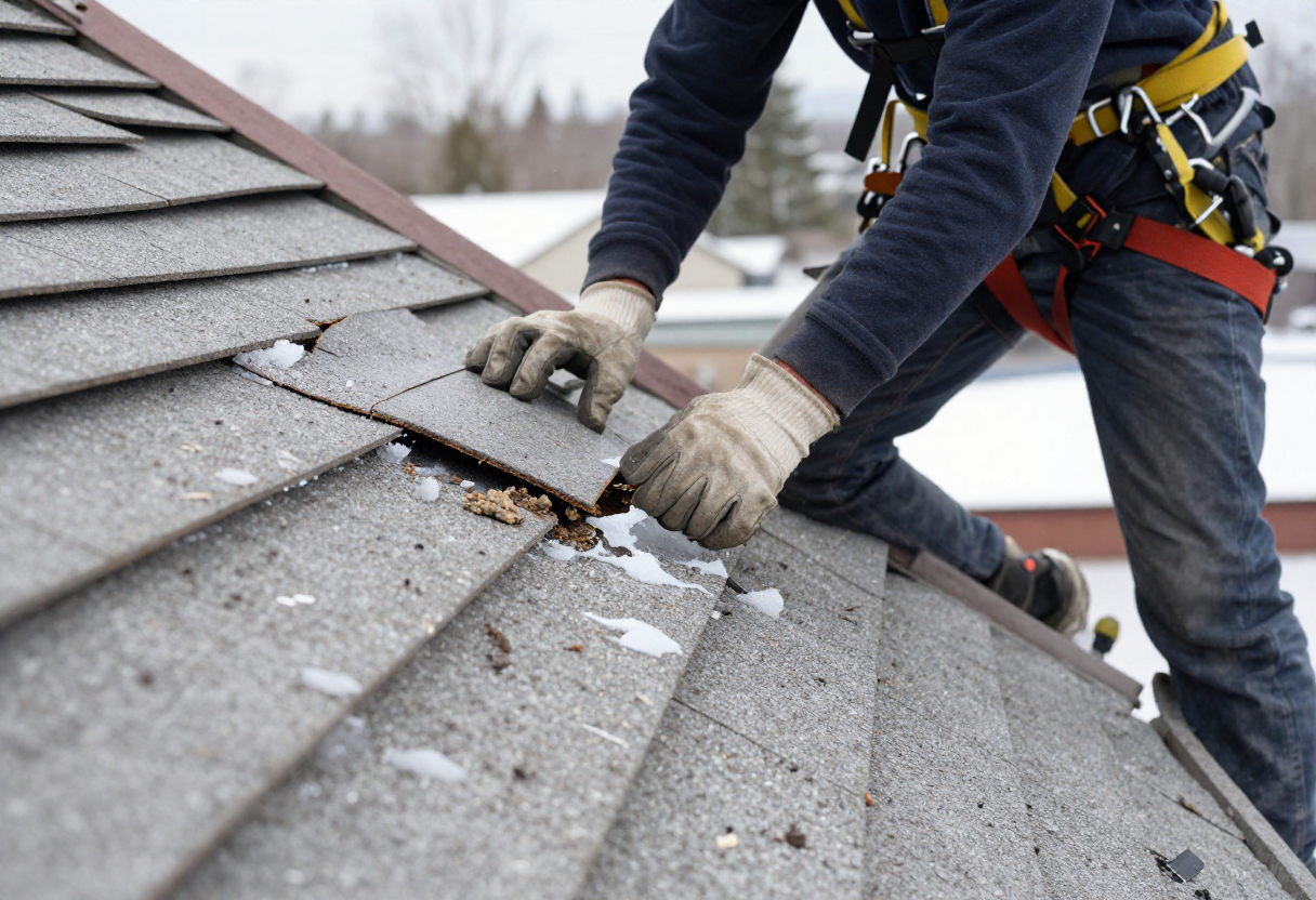 Spring Roof Inspection Post-Winter Damage Assessment