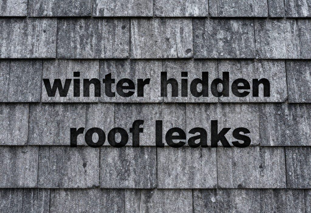 winter hidden roof leaks