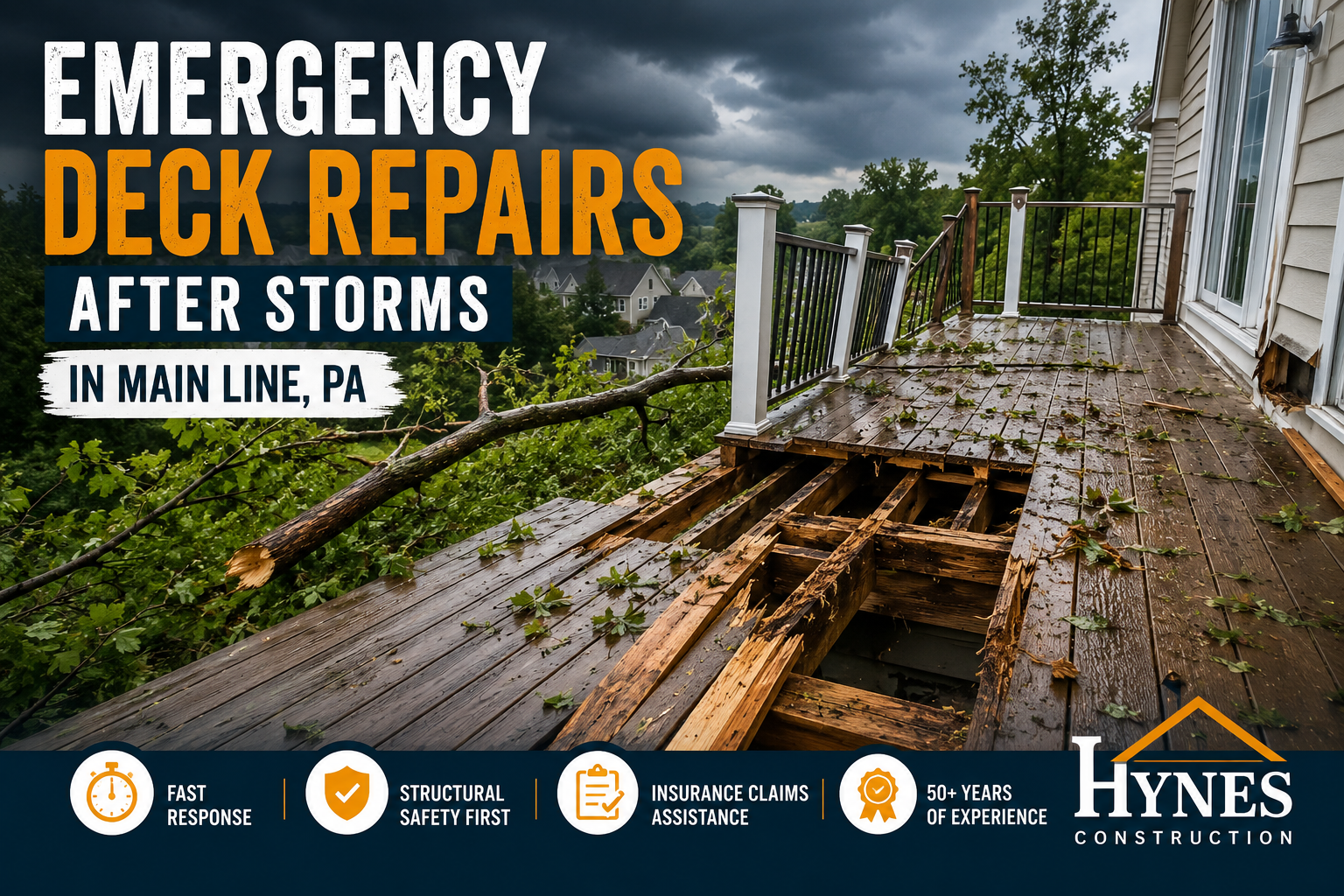 Emergency Deck Repair Main Line