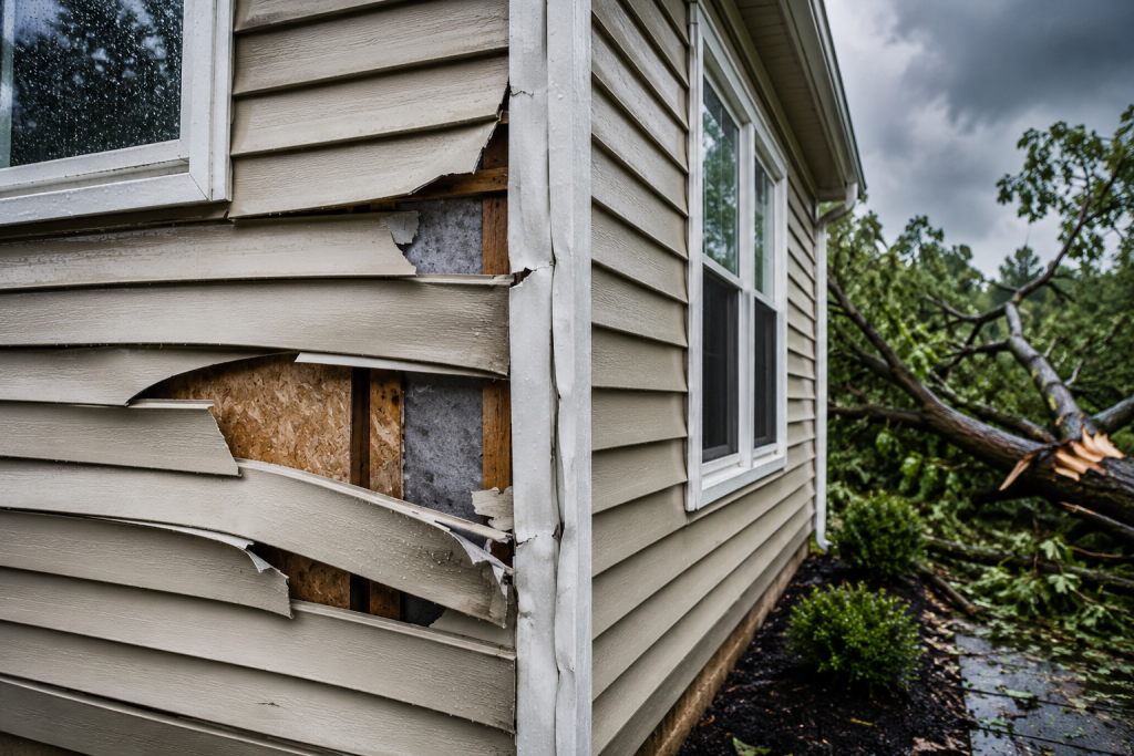 Storm-Damaged Siding Repair Mainline