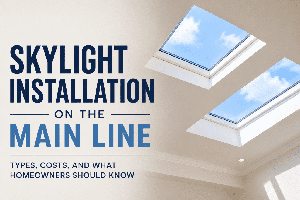 Skylight Installation Main Line