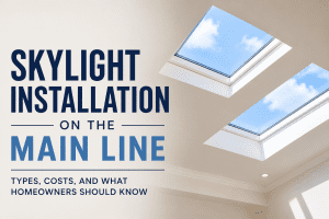 Skylight Installation Main Line