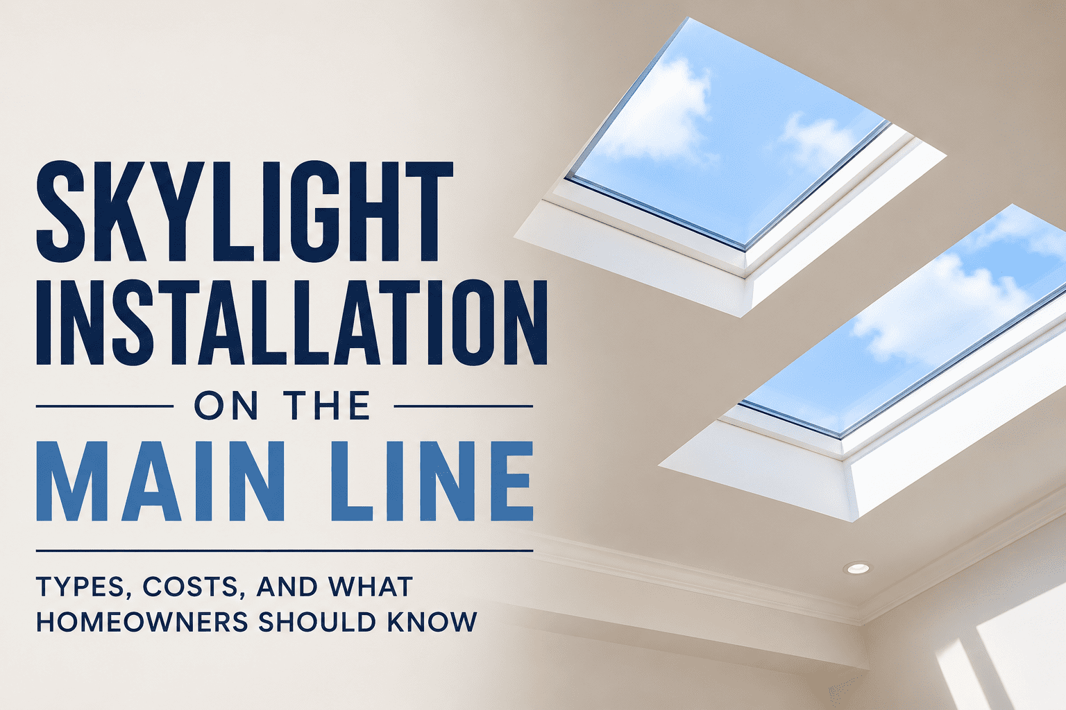 Skylight Installation Main Line