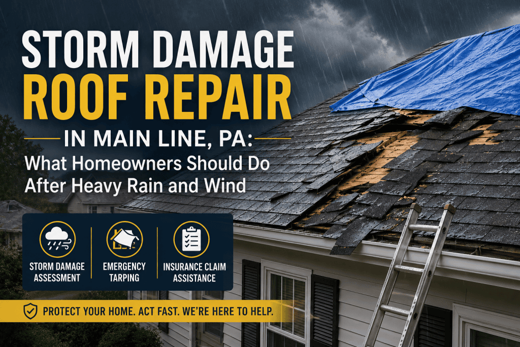 Storm Roof Damage Main Line