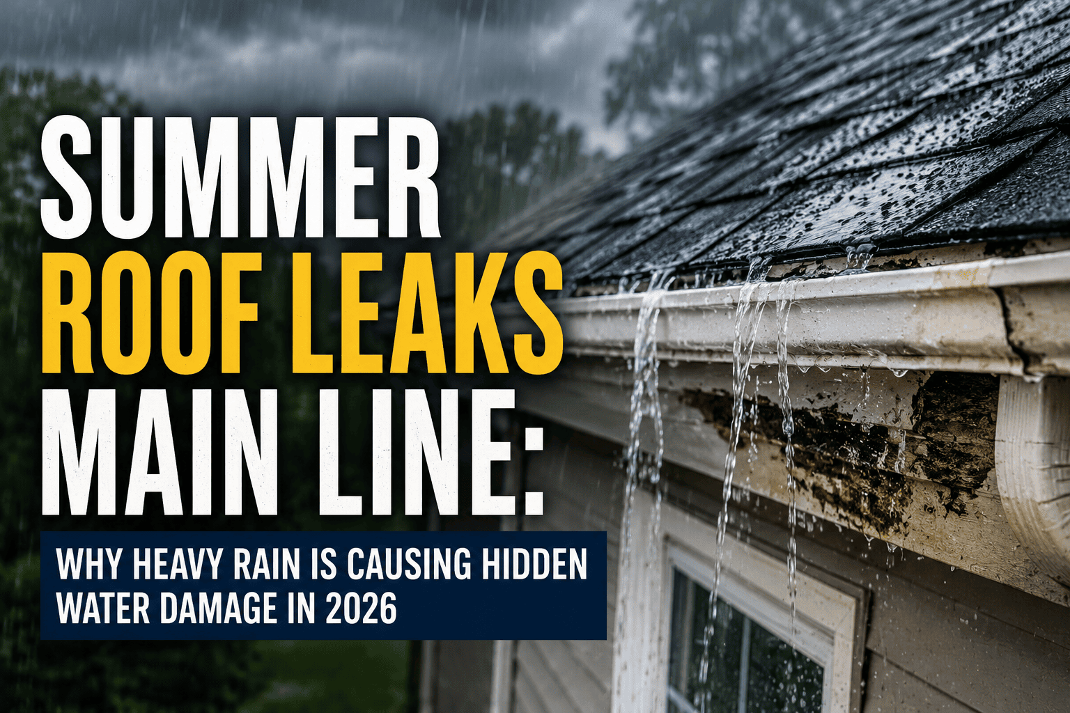Summer Roof Leaks Main Line