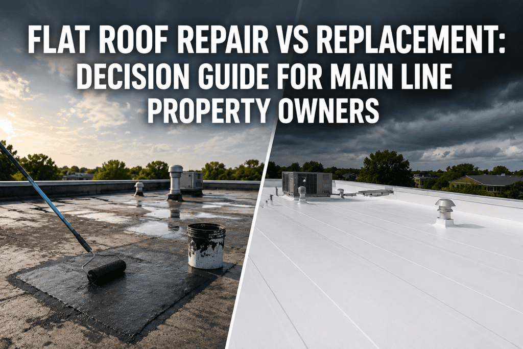 flat roof repair vs replacement