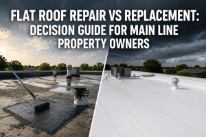 Flat Roof Repair vs Replacement: Decision Guide for Main Line Property Owners