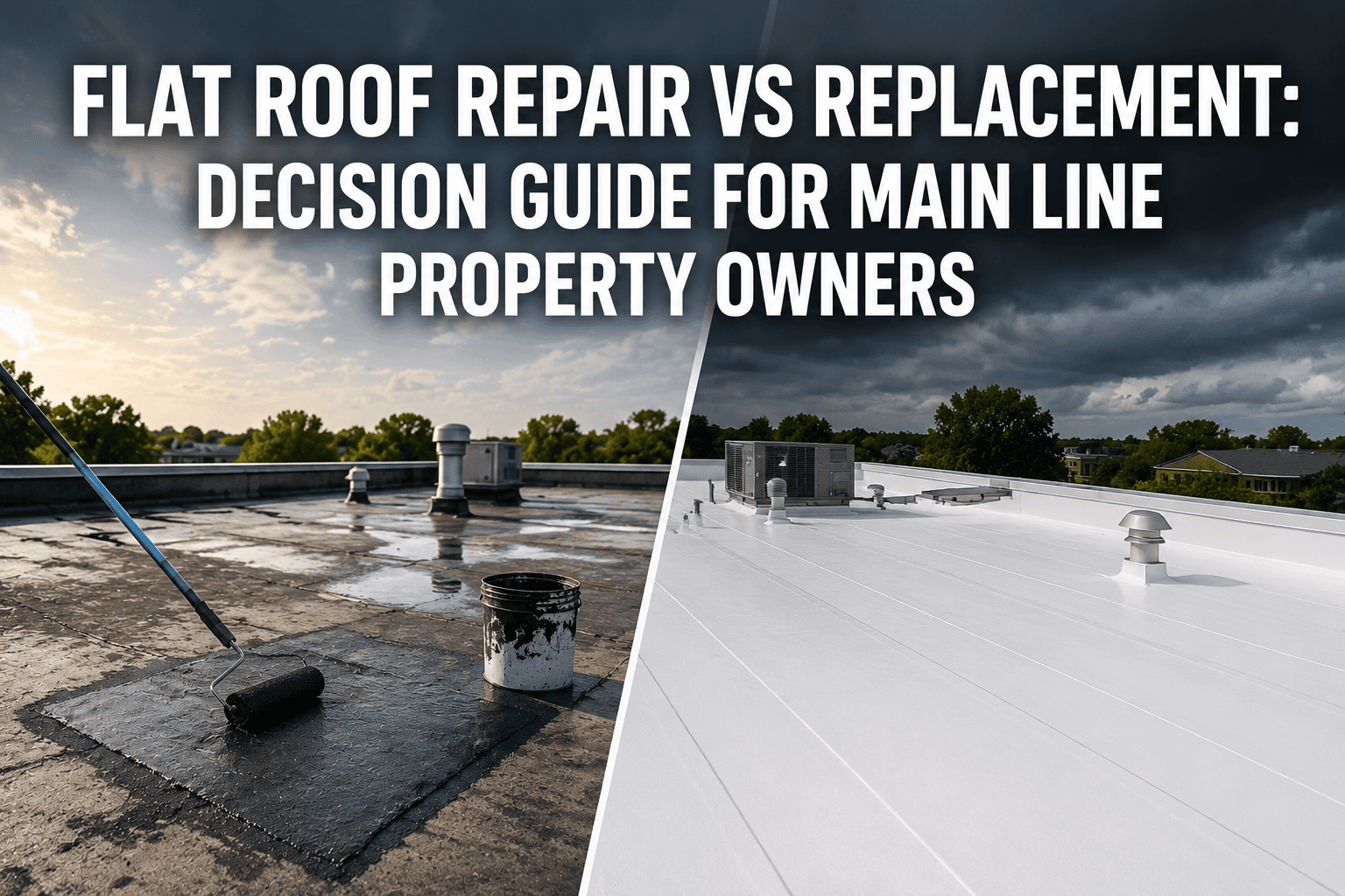 flat roof repair vs replacement