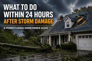 What To Do Within 24 Hours After Storm Damage: A Pennsylvania Homeowner Guide