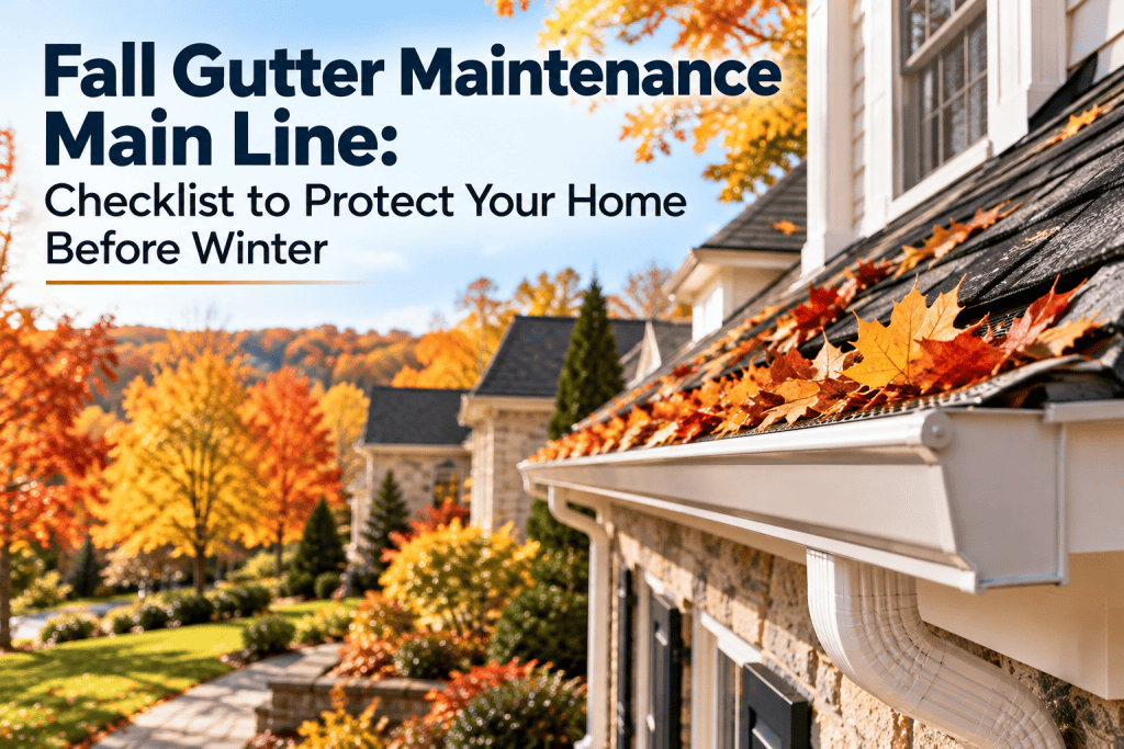 Fall Gutter Maintenance Main Line
