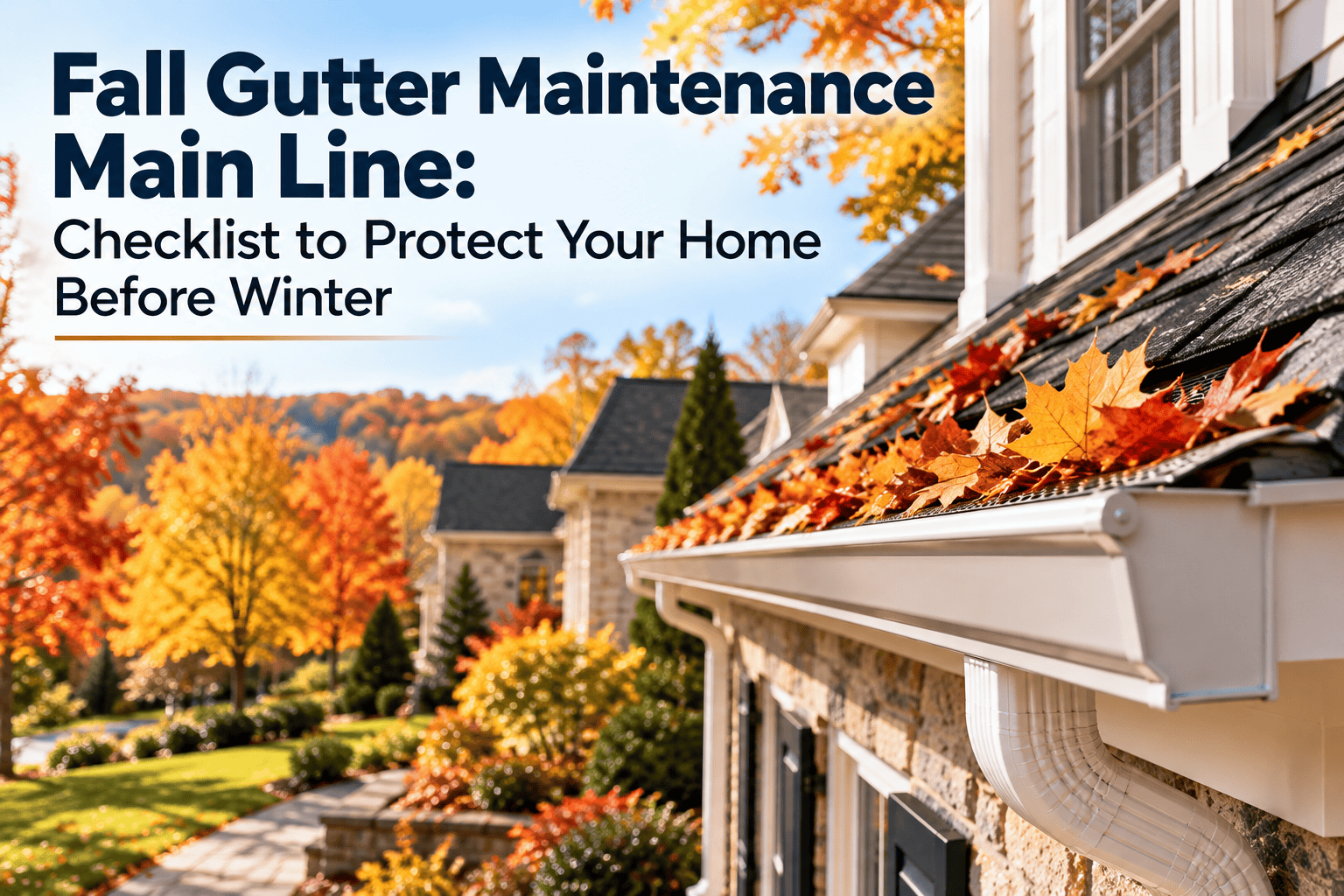 Fall Gutter Maintenance Main Line