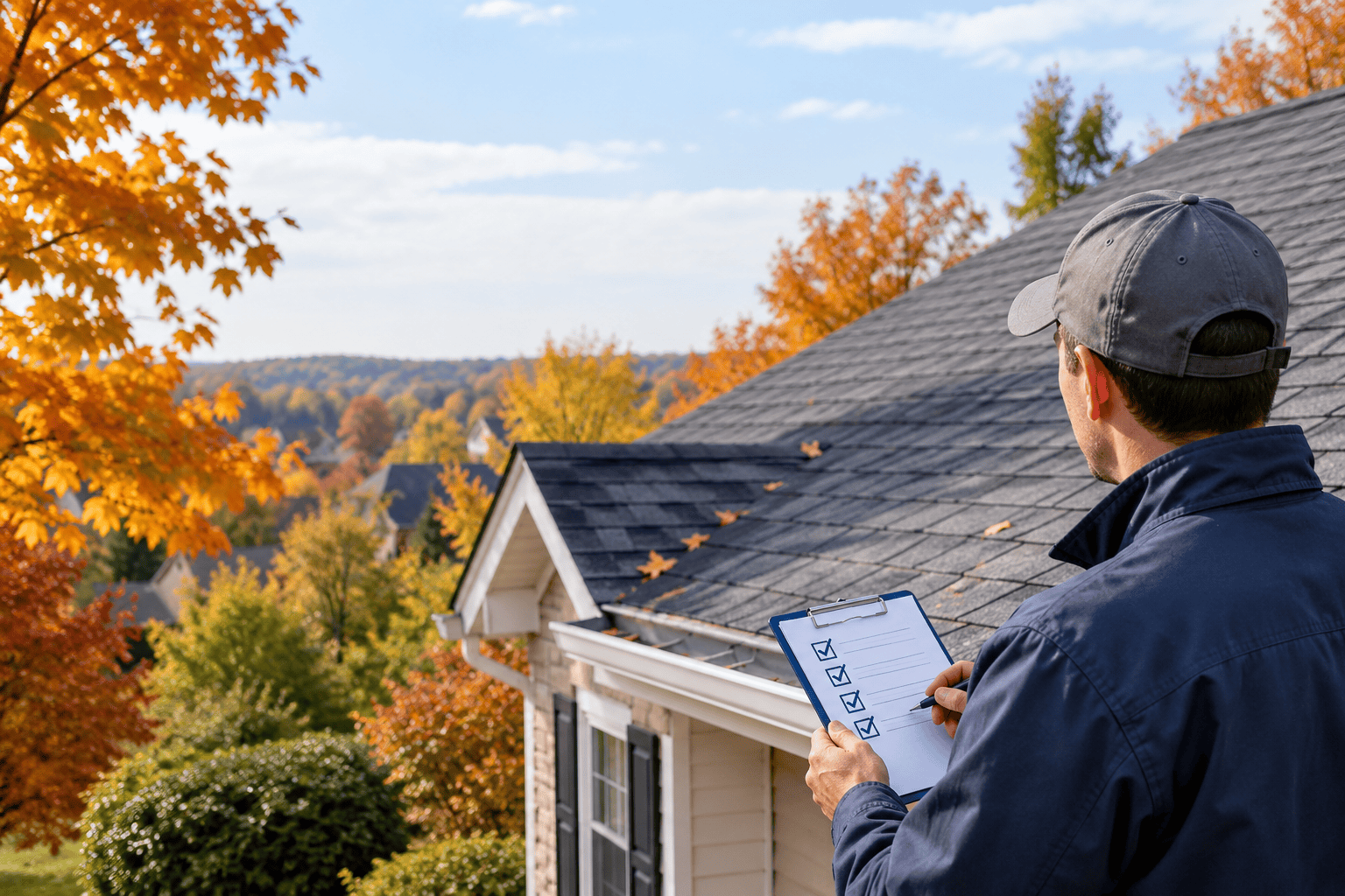 Fall Roof Inspection Main Line
